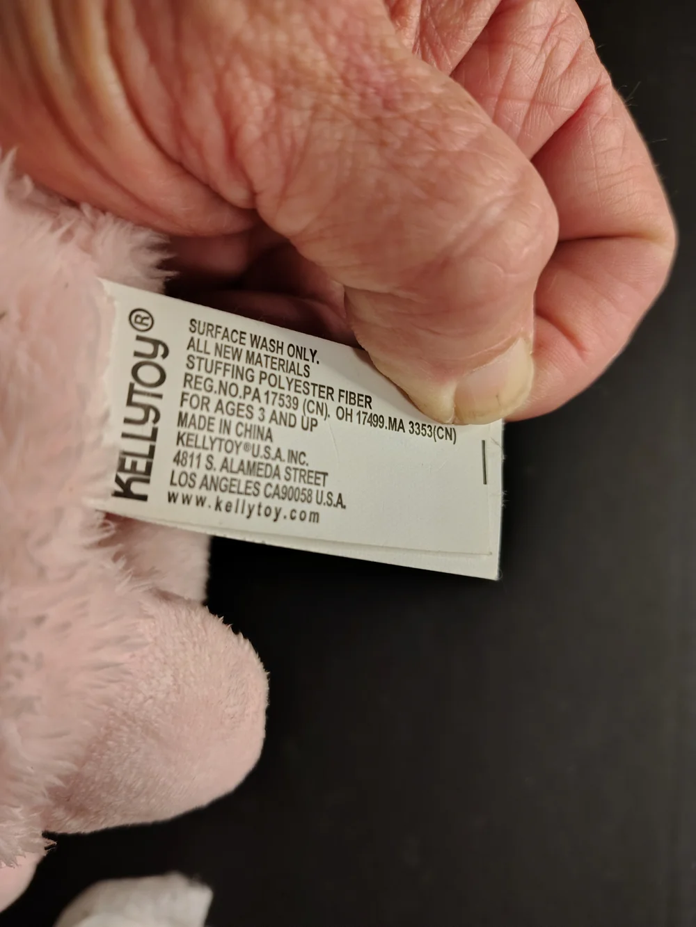 Kellytoy Pale Pink Alpaca Plush - Soft Blush Cuddly Toy